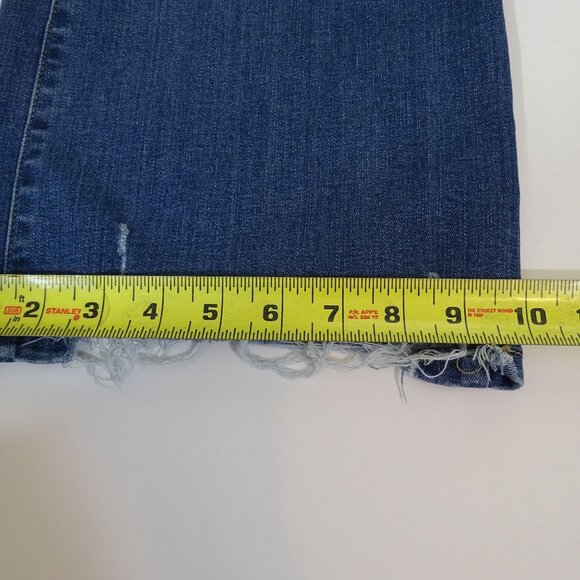 Torrid Women Sky High Kick Boot Crop Jeans Ripped Size 22 Super Soft 41955348 - Picture 15 of 16